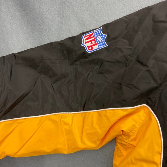 Pittsburgh Steelers On Field Jacket Men's Medium Gray Reebok Coat - Picture 3 of 11